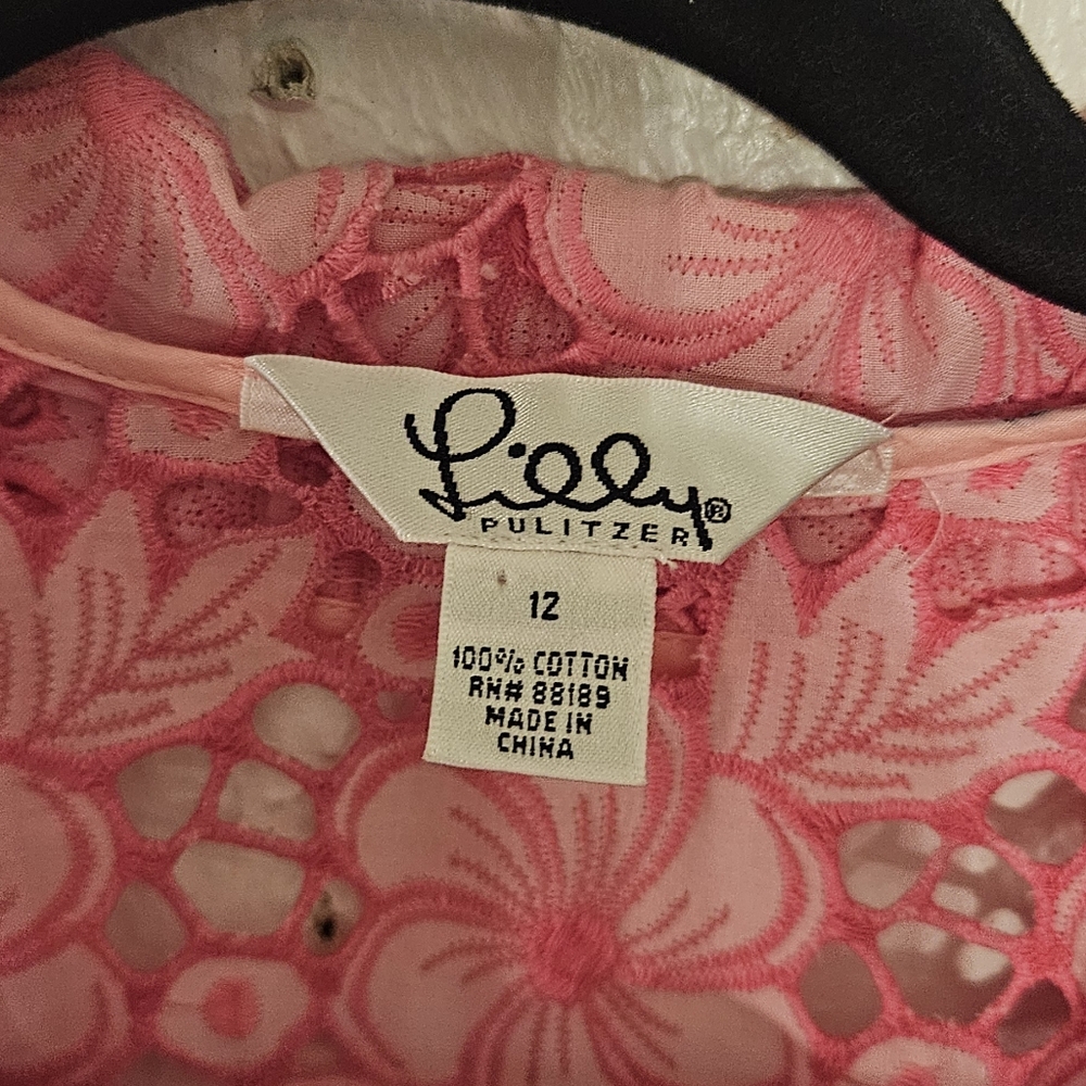Lilly Pulitzer Palm Beach Lillyville Jacket Kentucky Eyelit - Picture 3 of 5